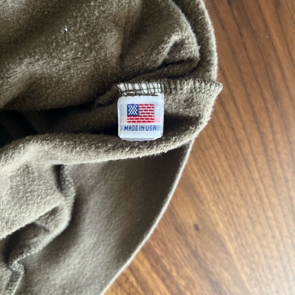 American Apparel Tan Fleece Zip-Up - Picture 6 of 6